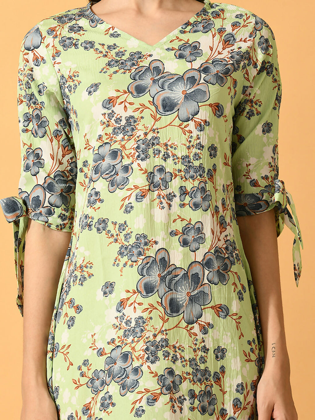 Myshka Women's Lime Green A-Line Party Dress