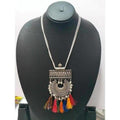MS Fashion India Latest South Indian Traditional Oxidized Necklace for Women- Multi Color
