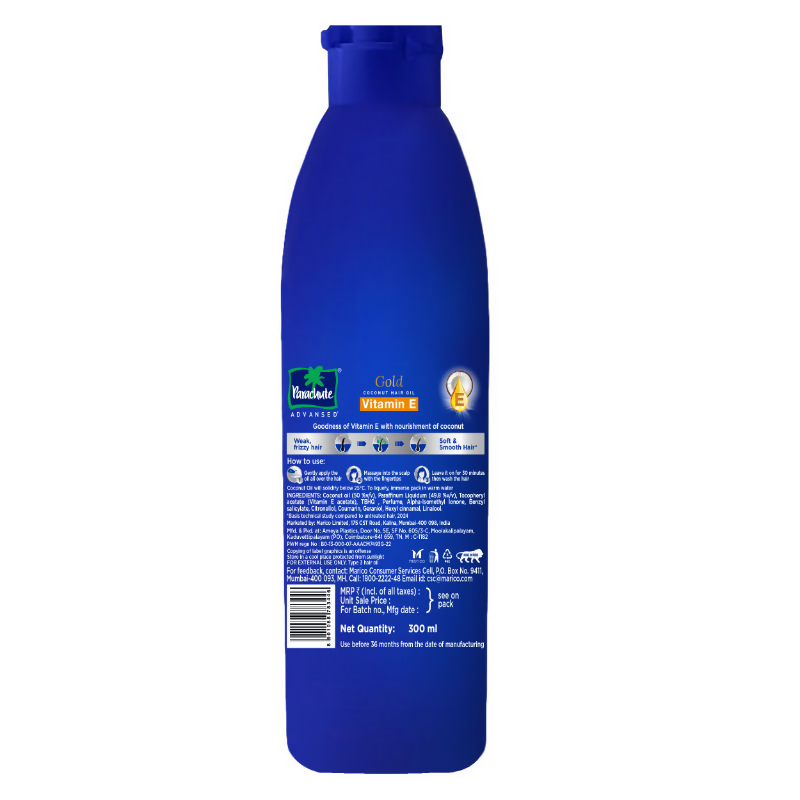 Parachute Advansed Gold Vitamin E Coconut Hair Oil