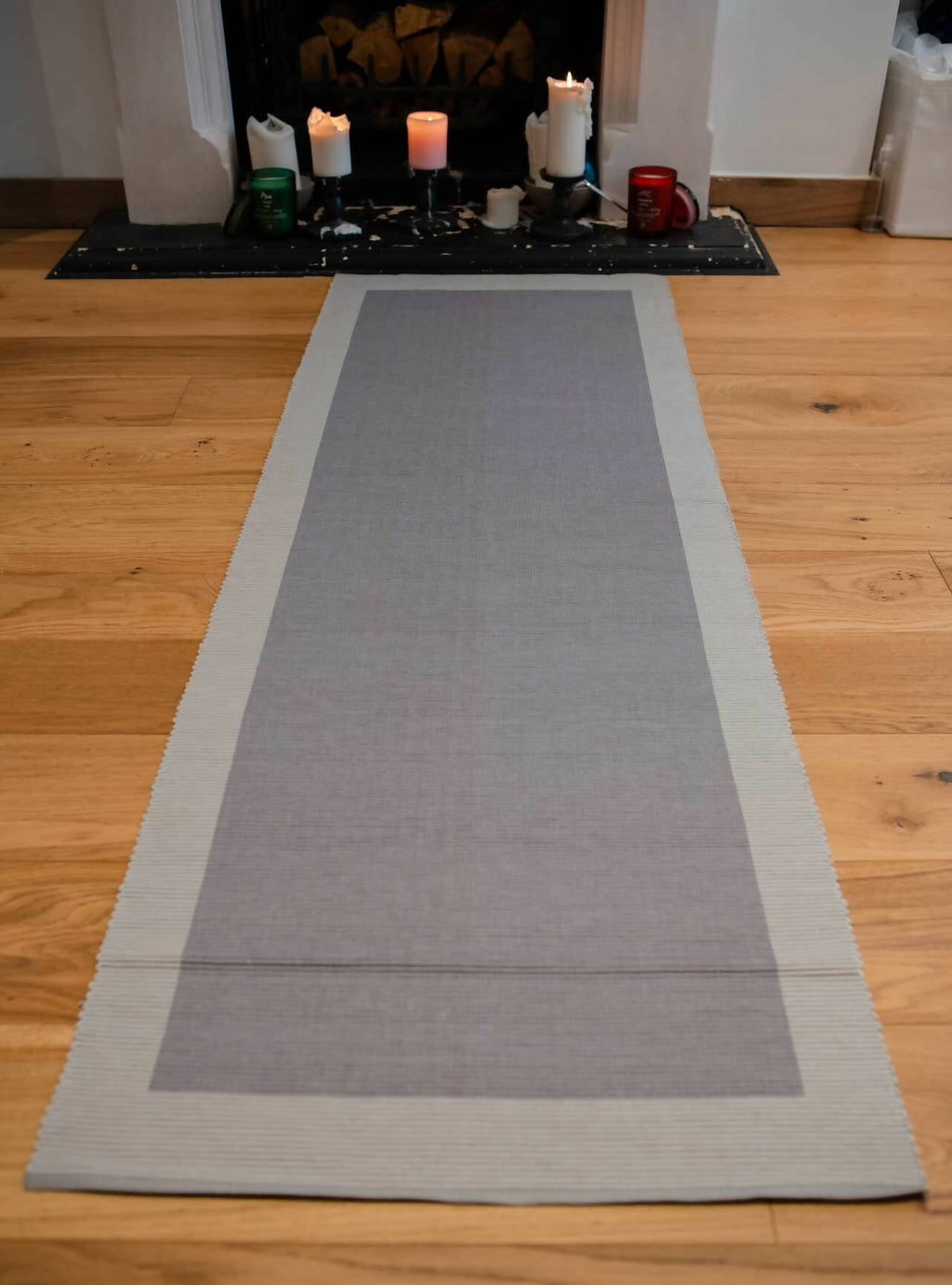 Karpasa London Handmade Yoga Mat Grey Organic Cotton