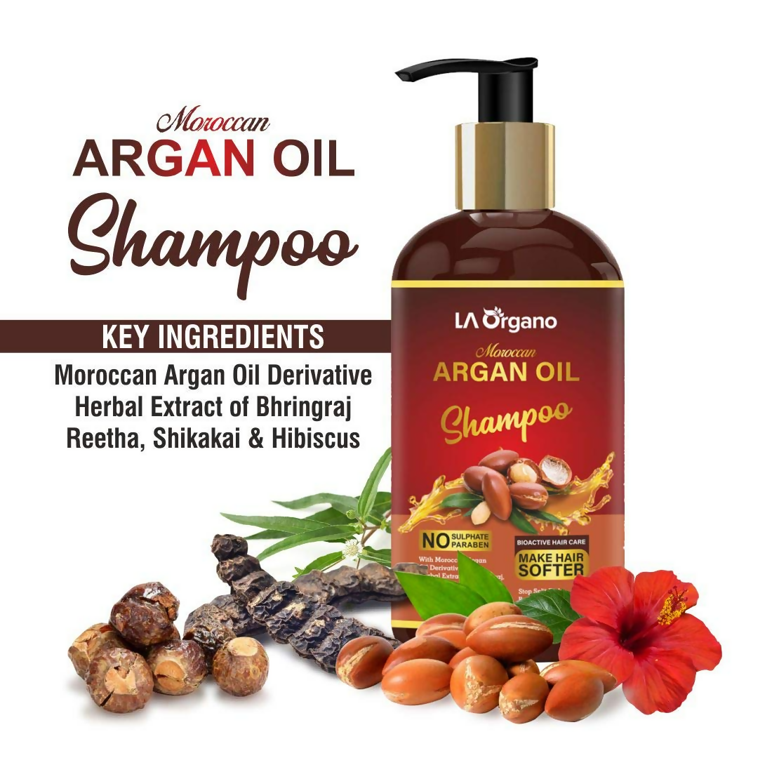 LA Organo Moroccan Argan Hair Shampoo