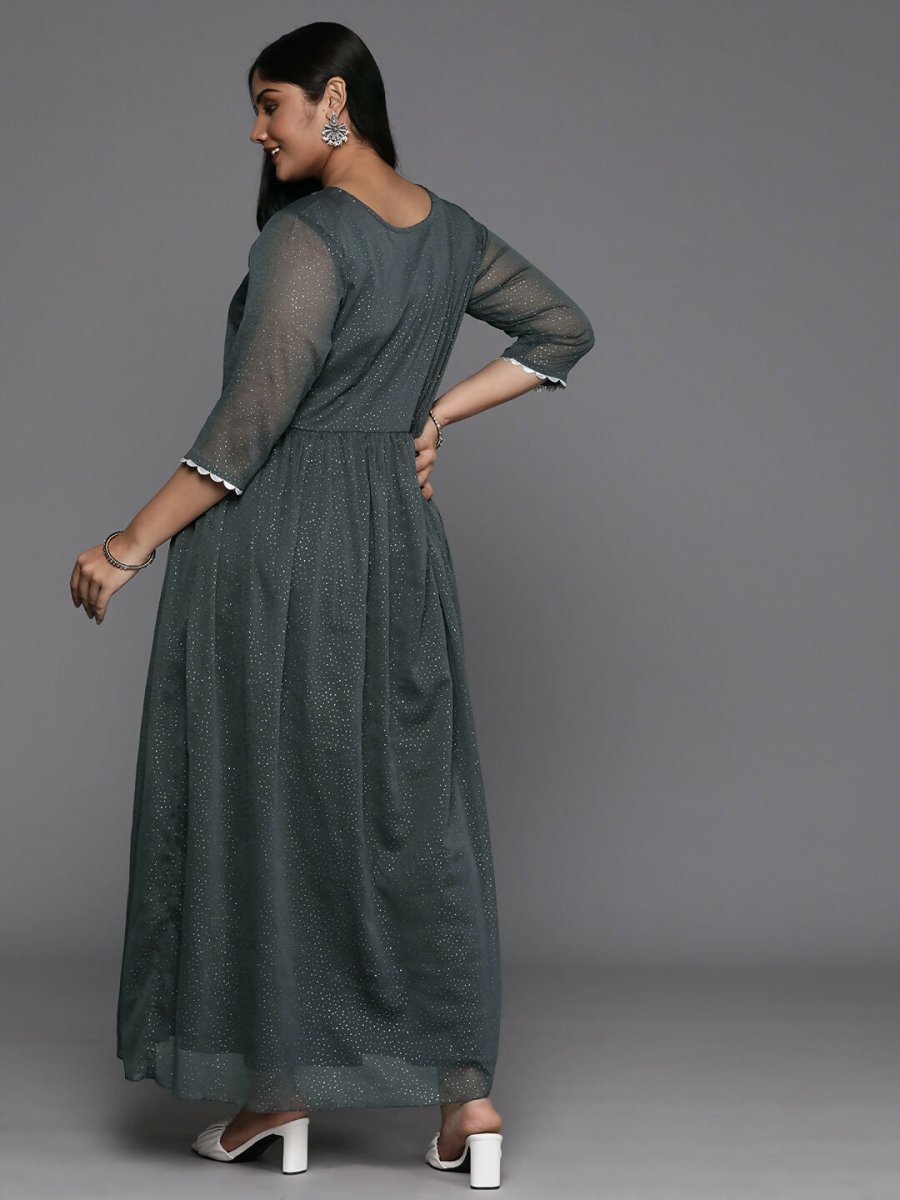 Ahalyaa Women's Traditional wear Ethnic Dress - Grey