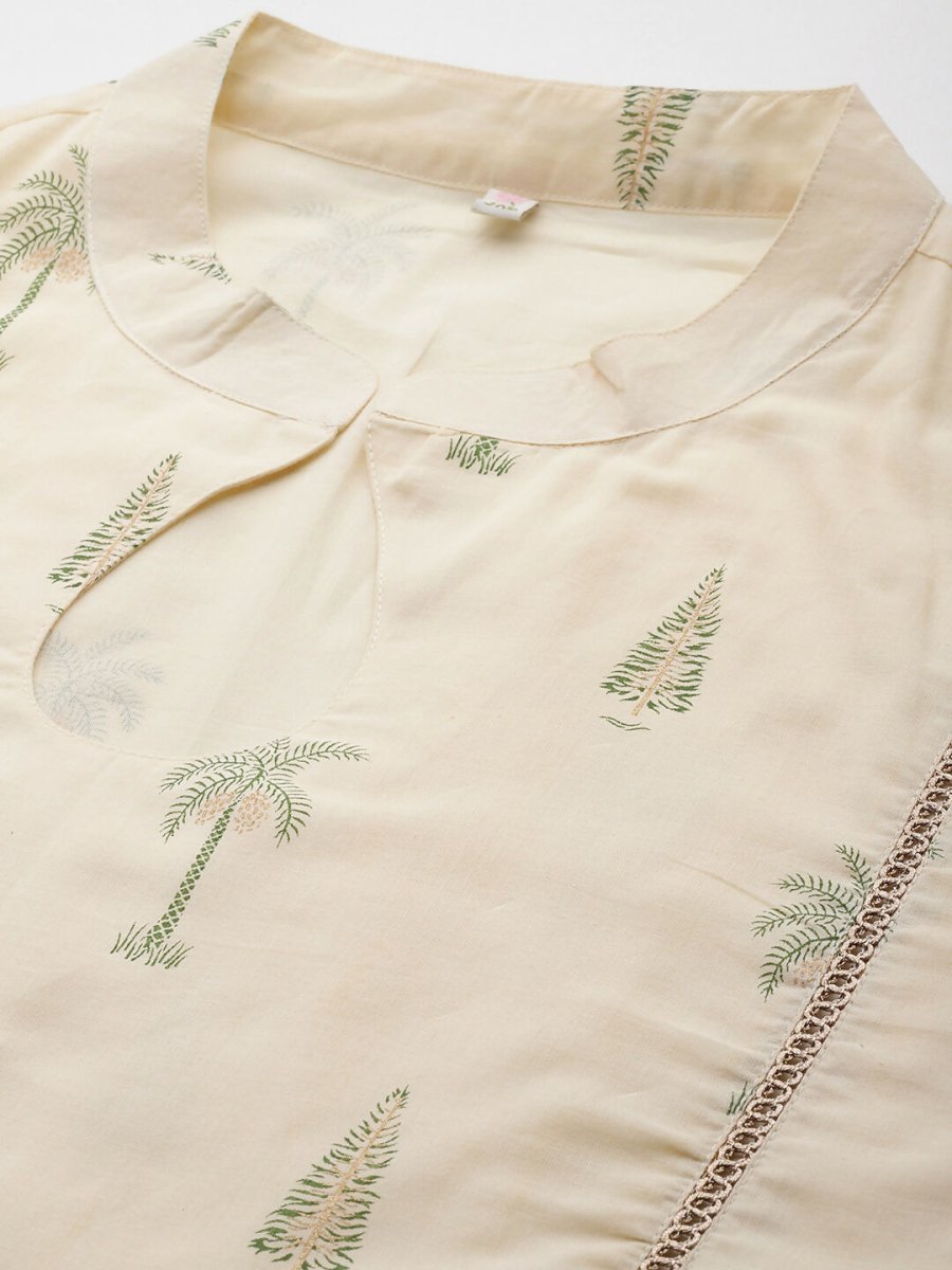 Ahalyaa Women's Traditional wear Ethnic Dress - Off White