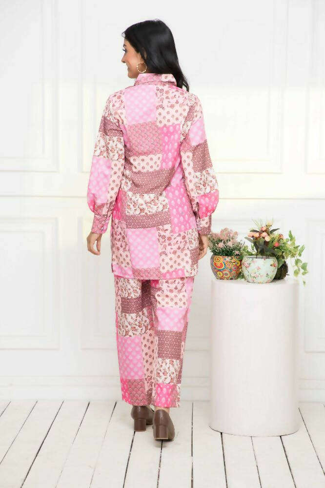 Myshka Multi-Printed Women Bling & Sparkly Co-Ords