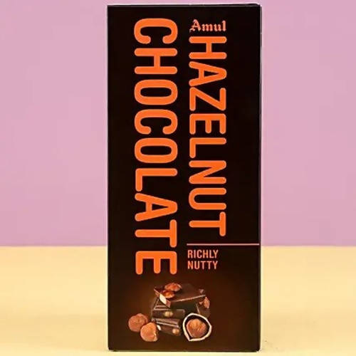 Rudraksha Rakhi & Mera Bhai Amul Chocolate Sleeve
