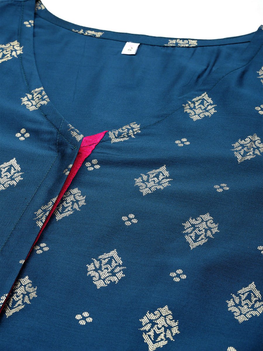 Ahalyaa Women's Traditional Wear Co-ods - Teal Blue