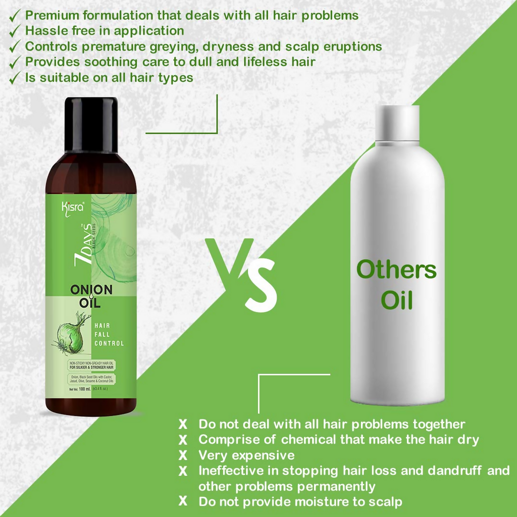 Kisra 7Days Black Seed Onion Hair Oil