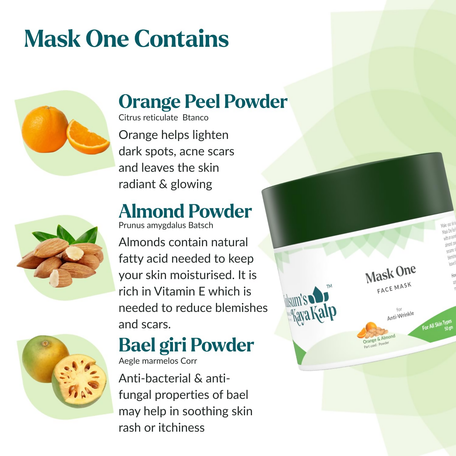 Kulsum's Kaya Kalp Mask One Face Mask For Anti-Wrinkle