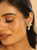 Nuyug 22K Gold Plated Kundan Paradise Stud Earrings