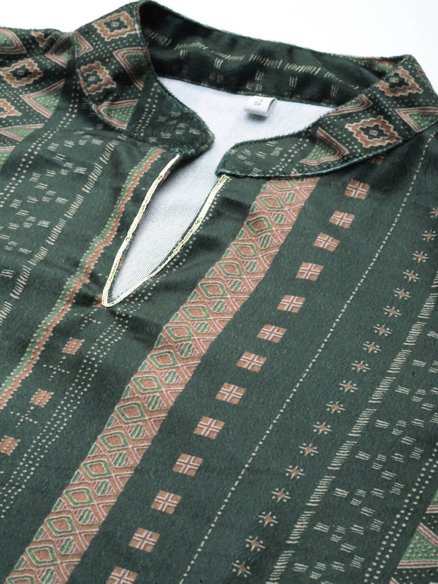 Ahalyaa Women's Traditional wear Kurta - Dark Green