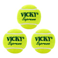 Vicky Supreme Yellow Tennis/Cricket Ball Heavy Multipurposeful Design & Durable Rubber Built