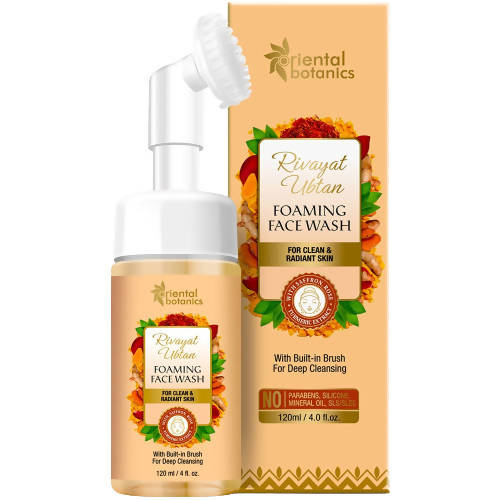 Oriental Botanics Rivayat Ubtan Foaming Face Wash With Brush