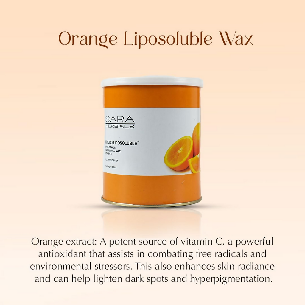 Sara Soul of Beauty Orange Liposoluble Hair Removal Wax