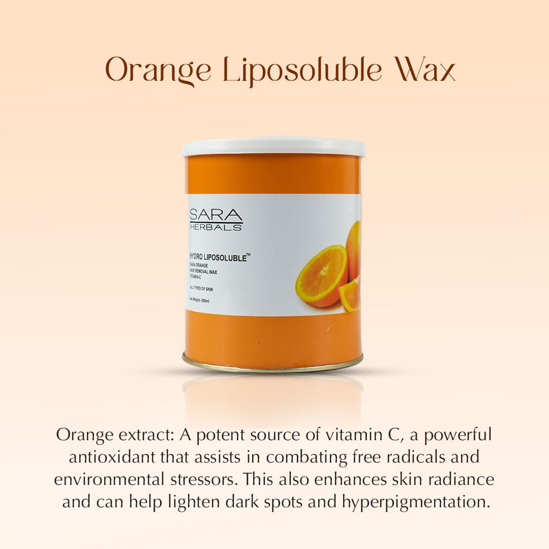 Sara Soul of Beauty Orange Liposoluble Hair Removal Wax