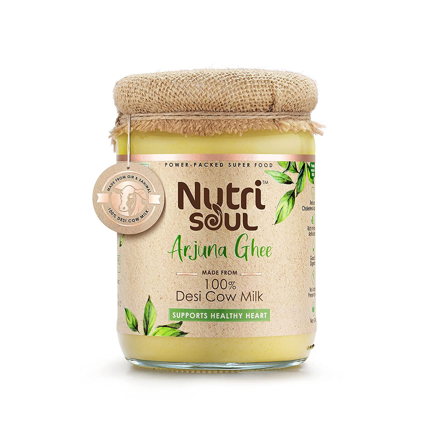 Nutrisoul Arjuna Ghee | Traditional Curd Churned | Pure and Natural Desi Ghee