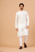 White Plain Kurta by Hilo Design