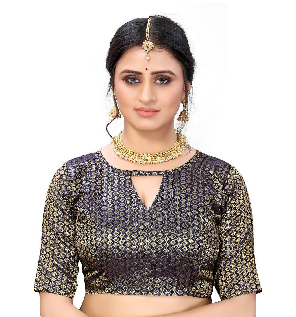 Vamika Ethnic Fire Mustard Cotton Silk Weaving Saree
