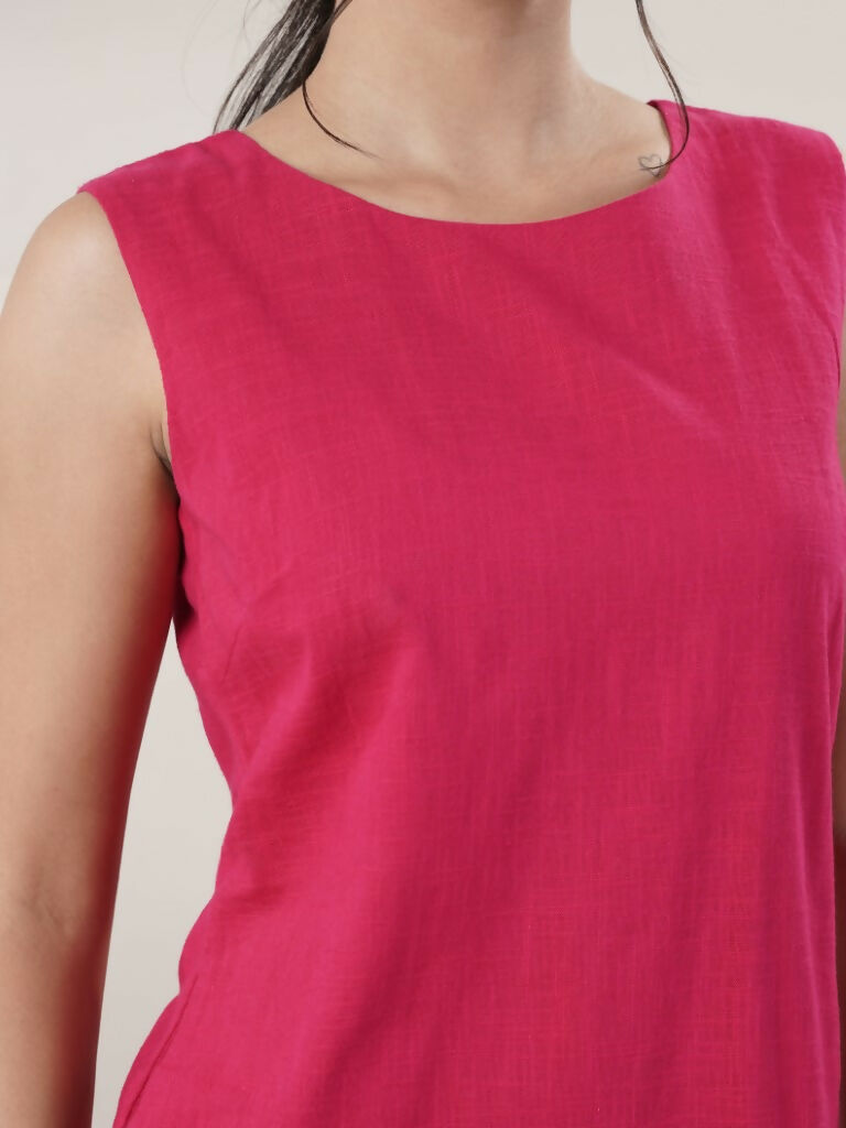 Joban Fashion Women's Fuchsia Short Dress