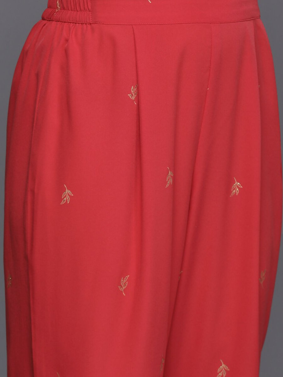 Ahalyaa Women's Traditional Wear Co-ods - Red