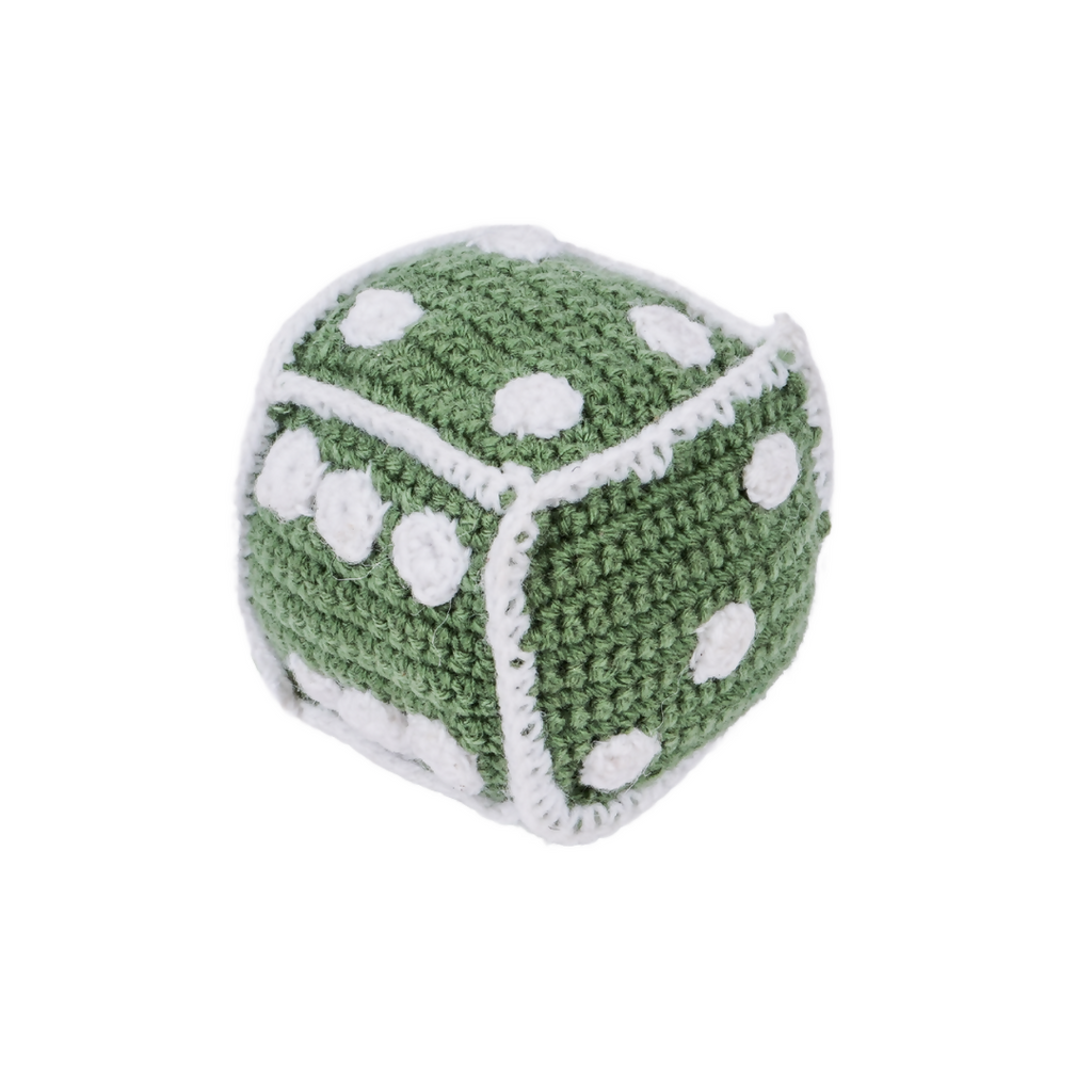 Nesta Toys Handmade Crochet Dice (7cm), Math Learning Toy, Educational Toy for Babies & Kids
