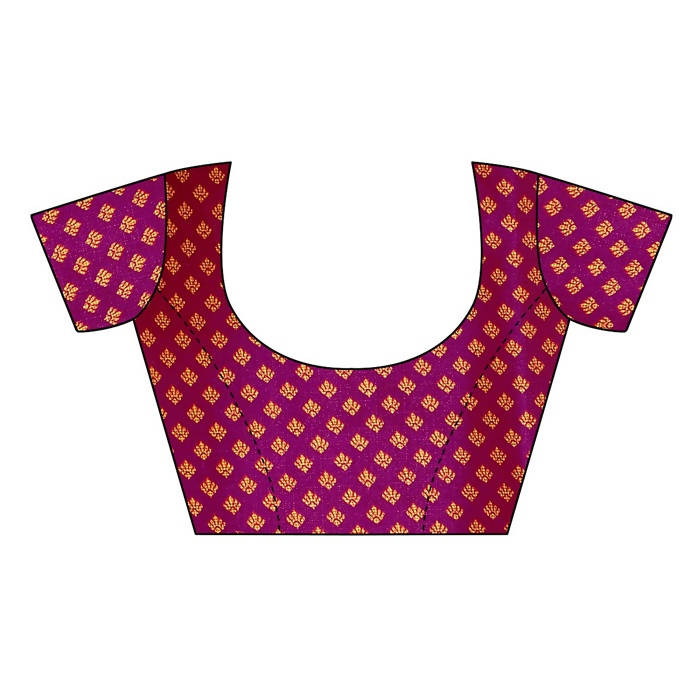 Vamika Wine Red Kalamkari Print With Jhalar Khadi Silk Saree (KITE WINE)