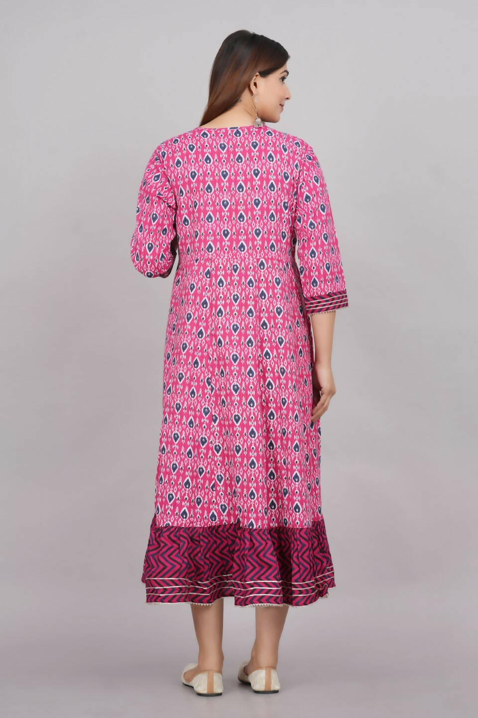House of RP Women's Pink Cotton Kurta & Dupatta Set