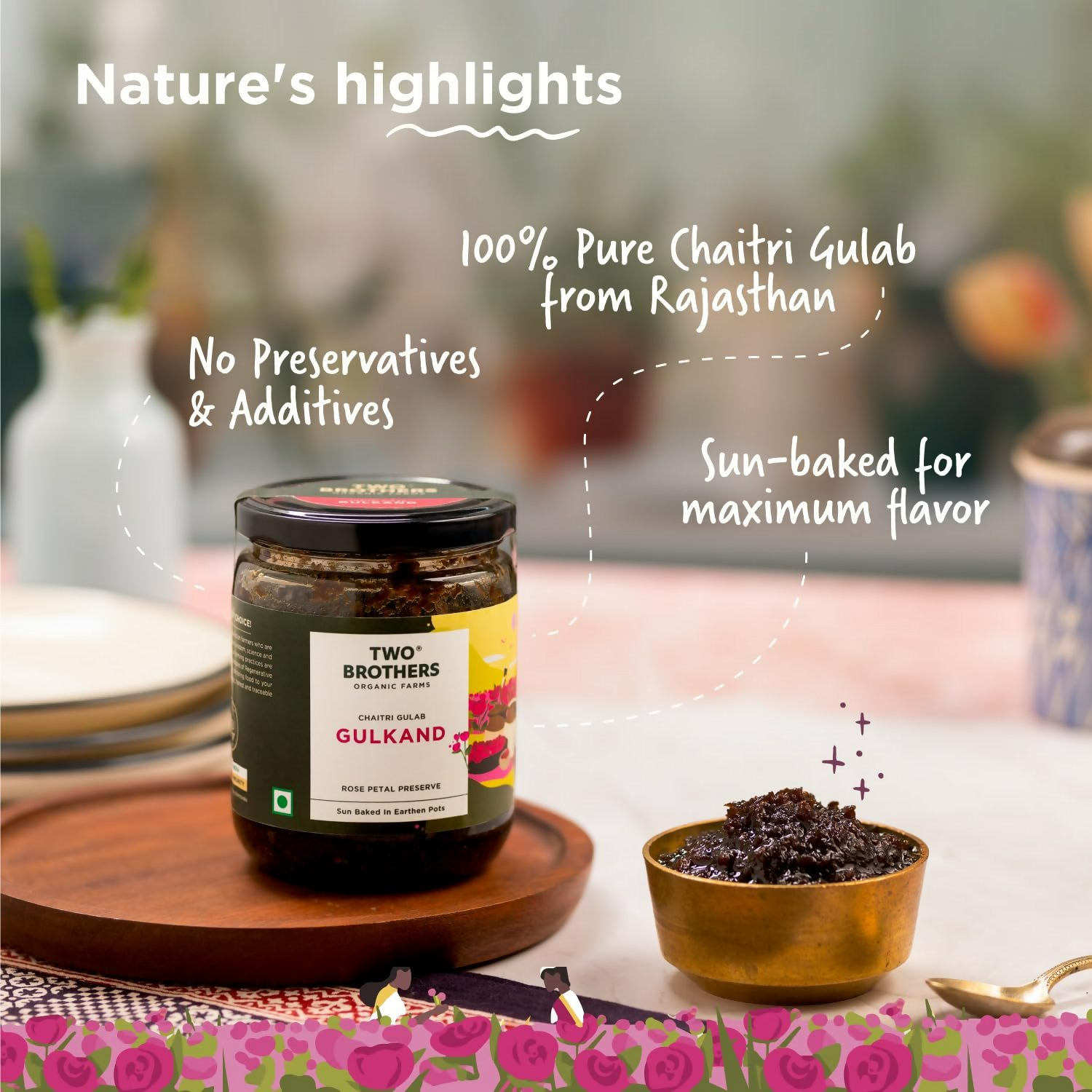 Two Brothers Organic Farms - Natural Gulkand