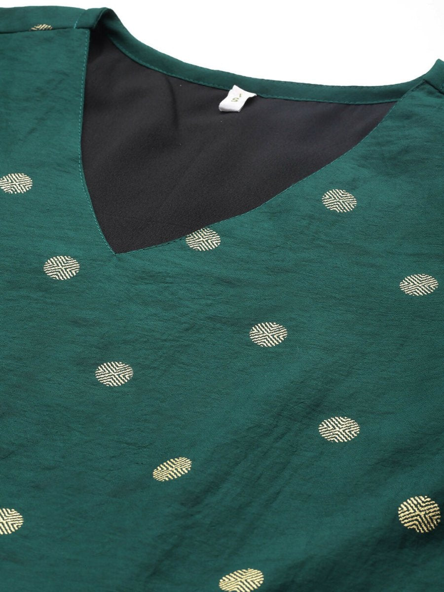 Ahalyaa Women's Traditional wear Kurta Set - Green