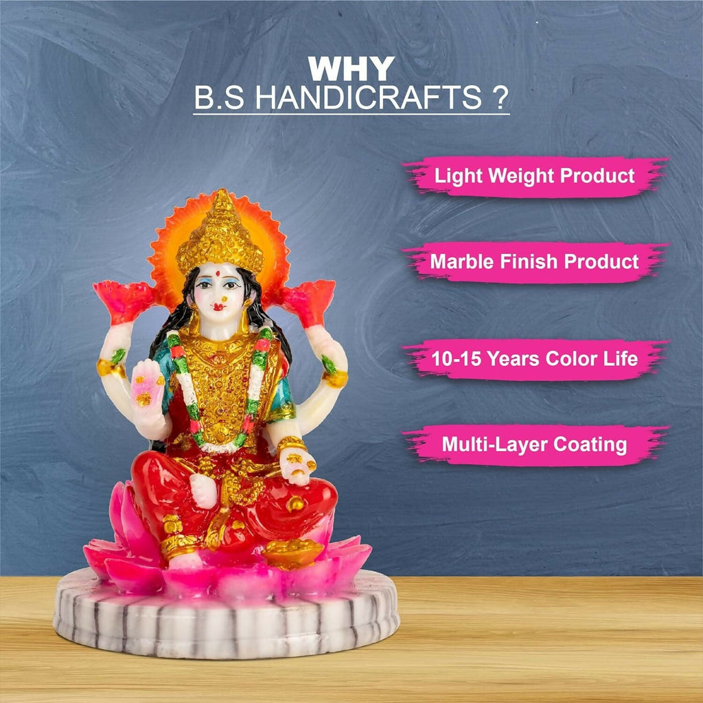 BS Handicrafts Stone Lakshmi Devi Idol