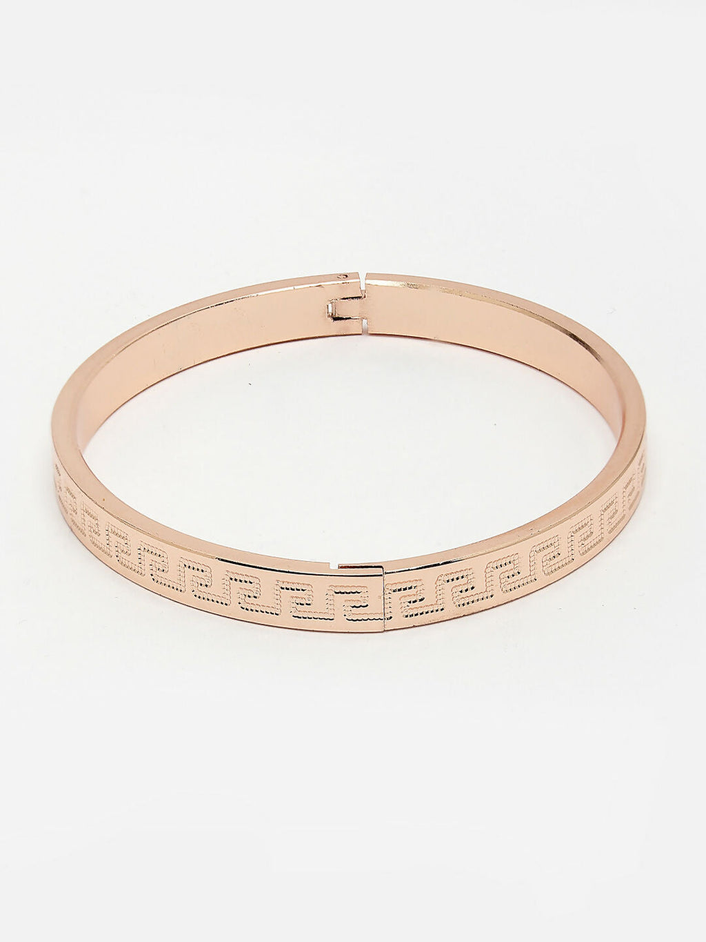 NVR Men's Set of 2 Rhodium-Plated Stainless Steel Kada Bracelet