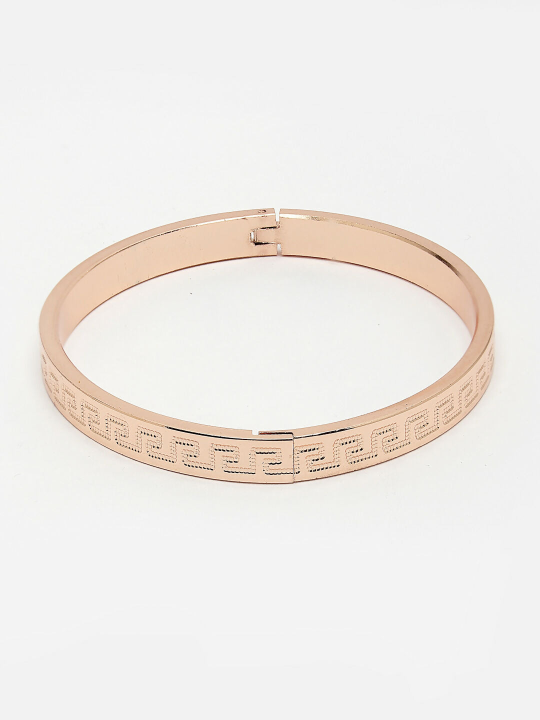 NVR Men's Set of 2 Rhodium-Plated Stainless Steel Kada Bracelet