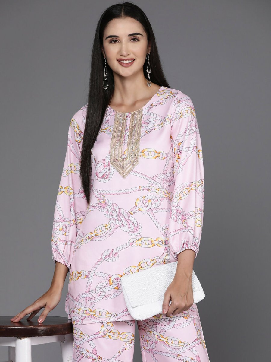 Ahalyaa Women's Traditional Wear Co-ods - Pink