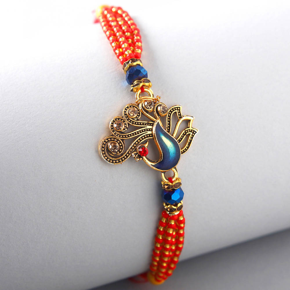 Striking Peacock Rakhi