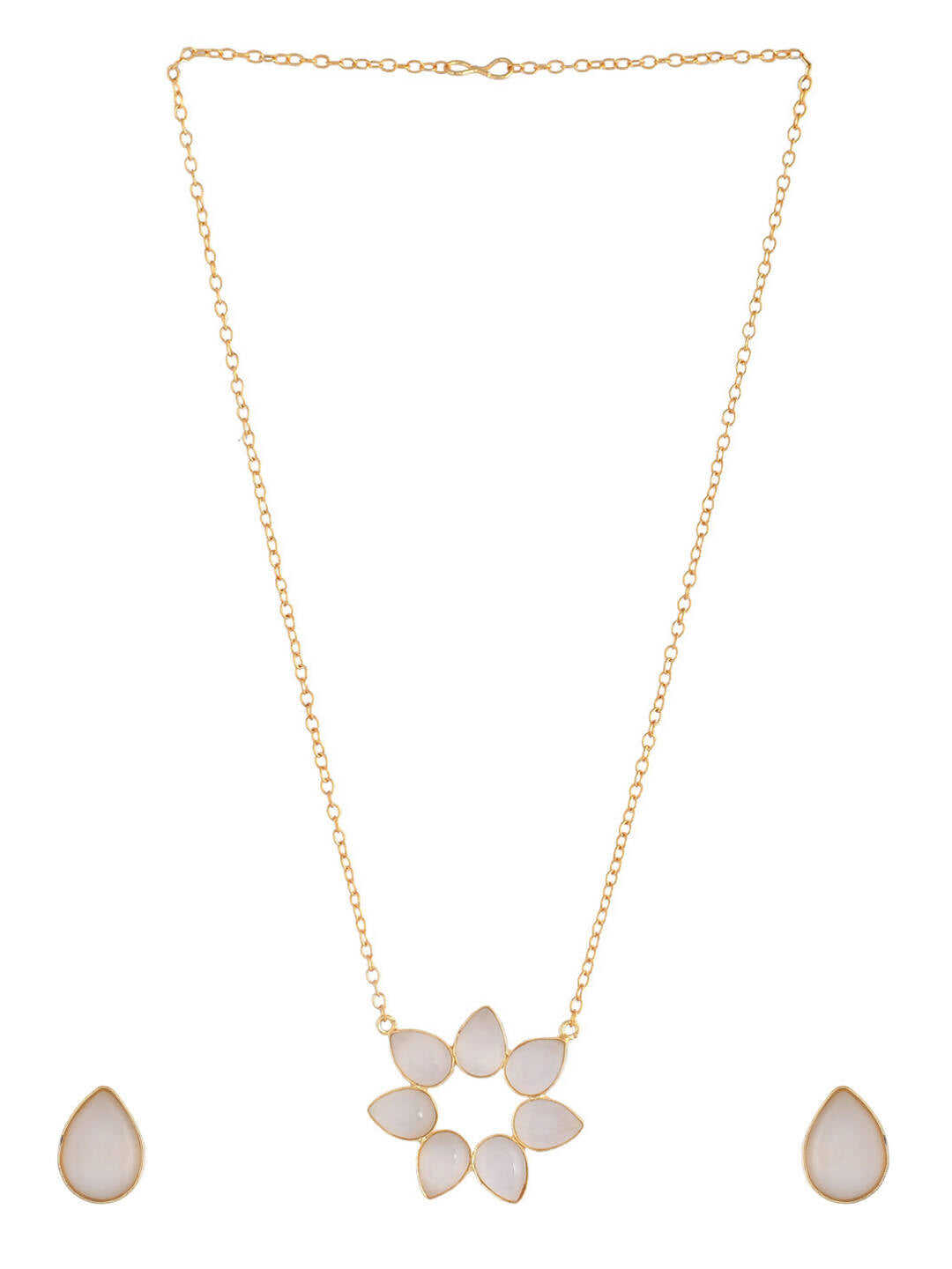 VOJ Women Gold Color stainless steel Jewellery Set