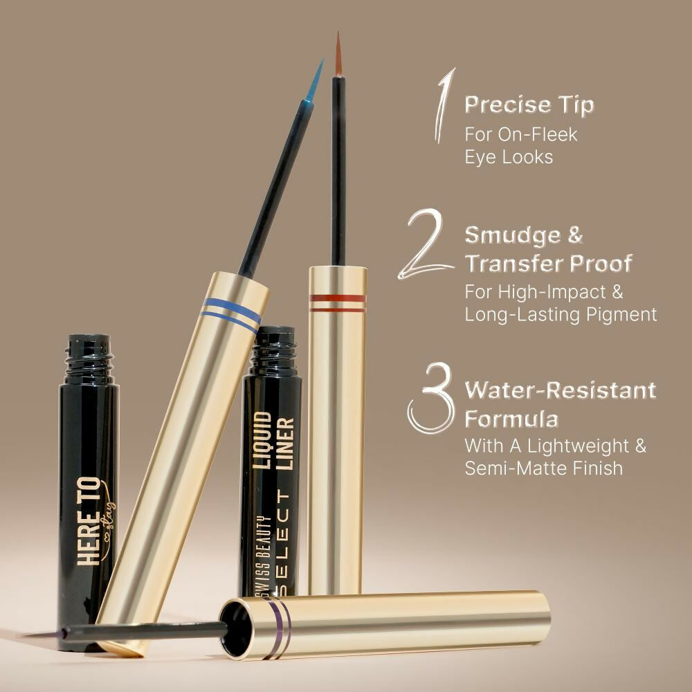 Swiss Beauty Select Here To Stay Liquid Liner, 2-Infinite Purple