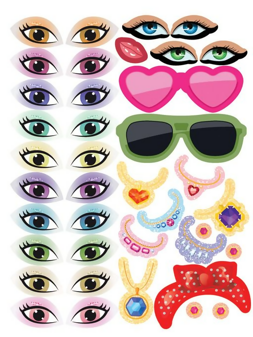 Dreamland Publications Lil Girl Create A Face-Activity Book For Kids