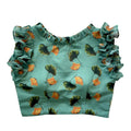 Vamika Pista Green Georgette Frill Blouse