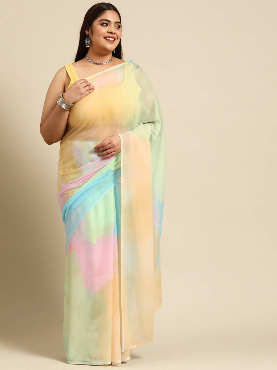 Ahalyaa Women's Traditional wear Saree - Yellow