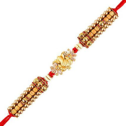 Ganesha Design Rakhi and Kaju Katli Box