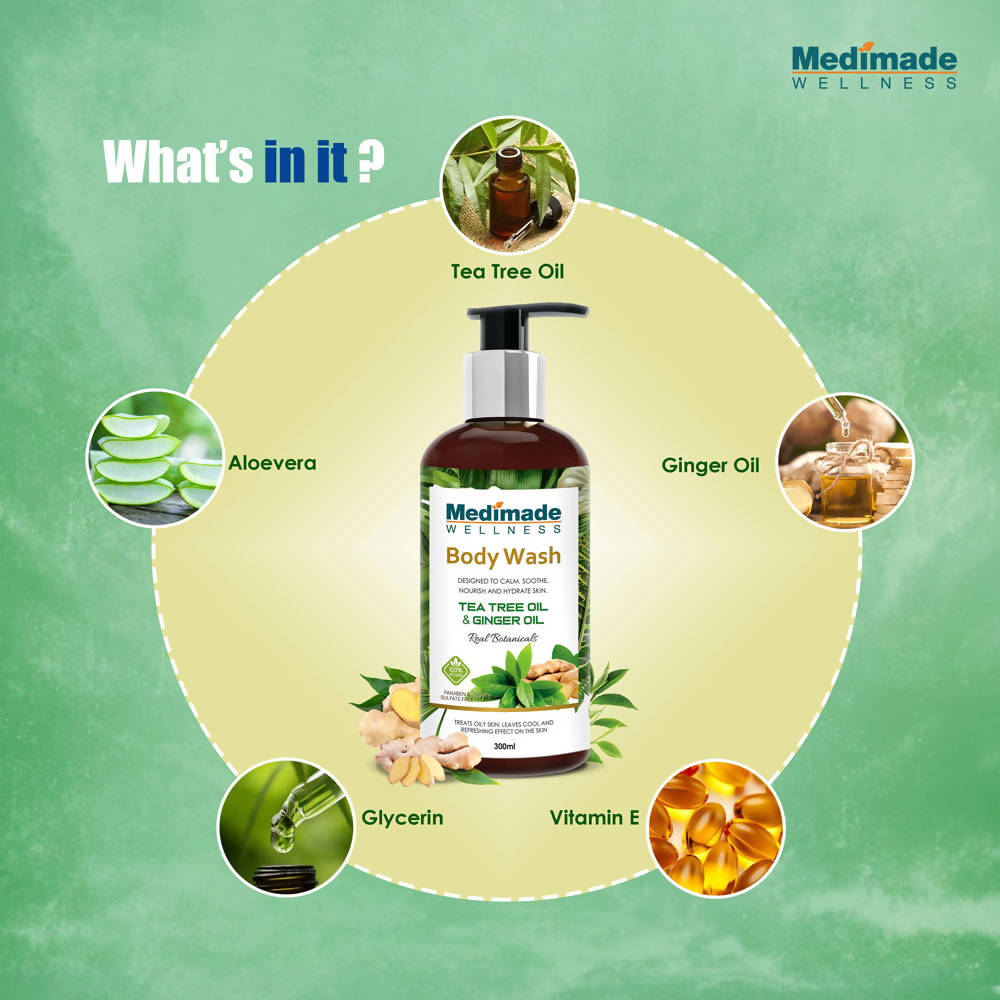 Medimade Wellness Tea Tree Oil & Ginger Oil Body Wash
