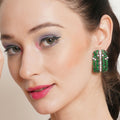 Jade Oversized Half Loops- Ruby Raang