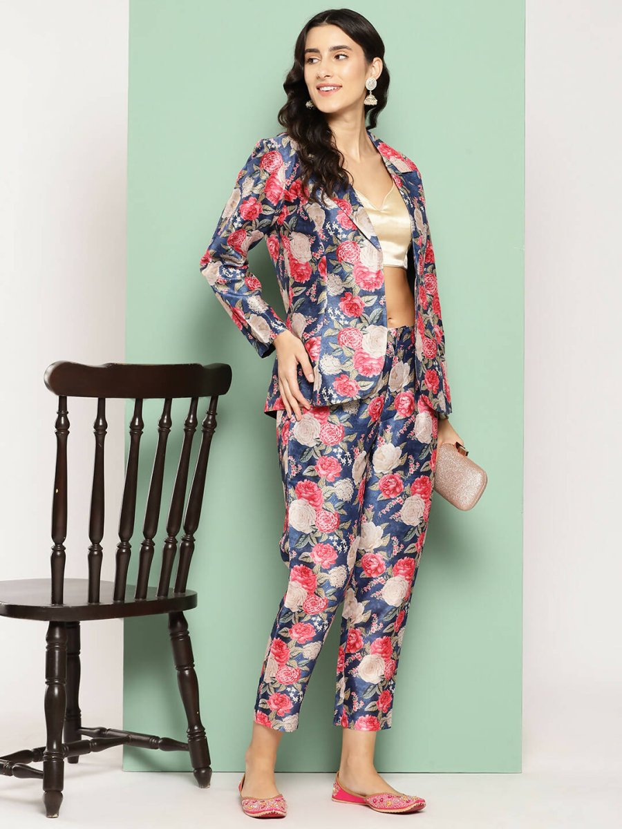Ahalyaa Women's Traditional Wear Co-ods - Blue