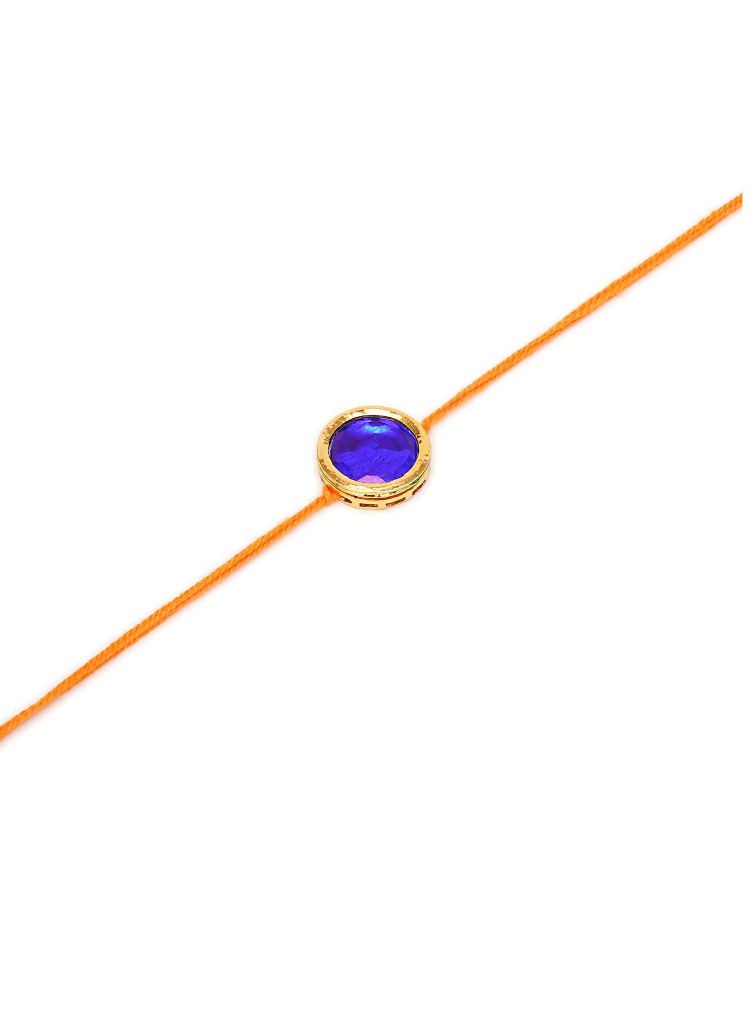 Designer kundan Rakhi - Ruby Raang