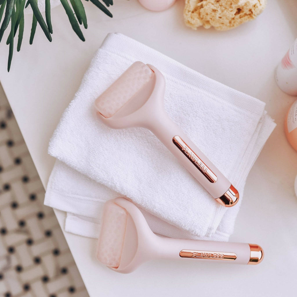 Favon Ice Roller Face Massager Tool with Cool Gel Beads for Cold Massage