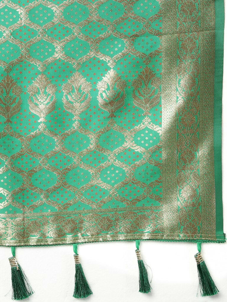 Vastranavya Purple Soft Patola Silk With Meenakari Weaving Motifs And Rich Zari Weaving Pallu Saree With Matching Blouse Fabric