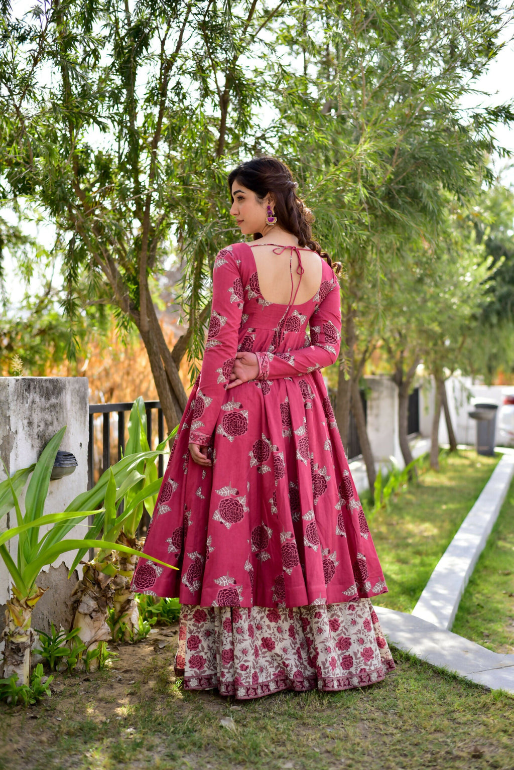 Jyoti Fashion Women's Rani Pink Cotton Silk Heavy Digital Printed Kurta Plazo Set
