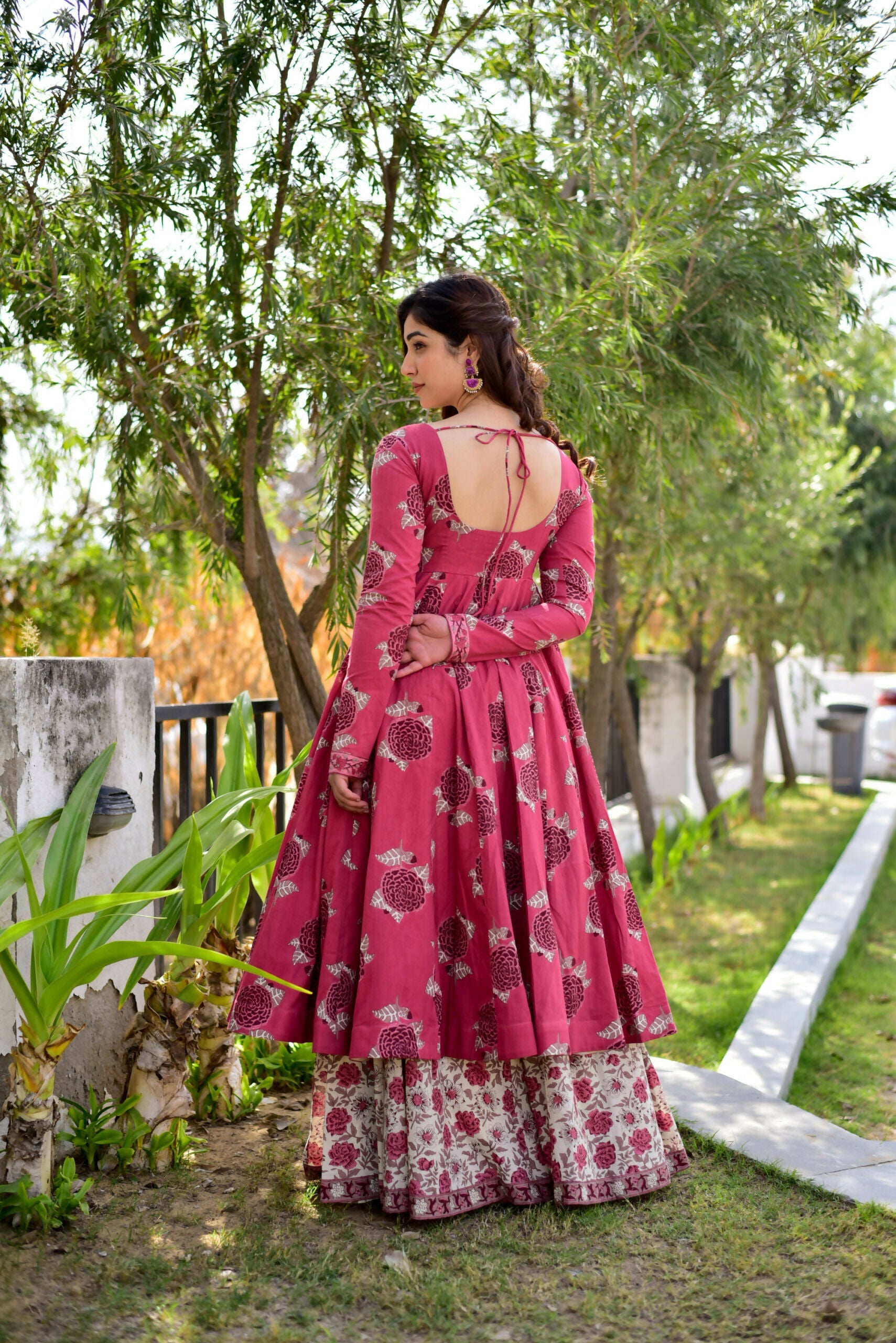 Jyoti Fashion Women's Rani Pink Cotton Silk Heavy Digital Printed Kurta Plazo Set