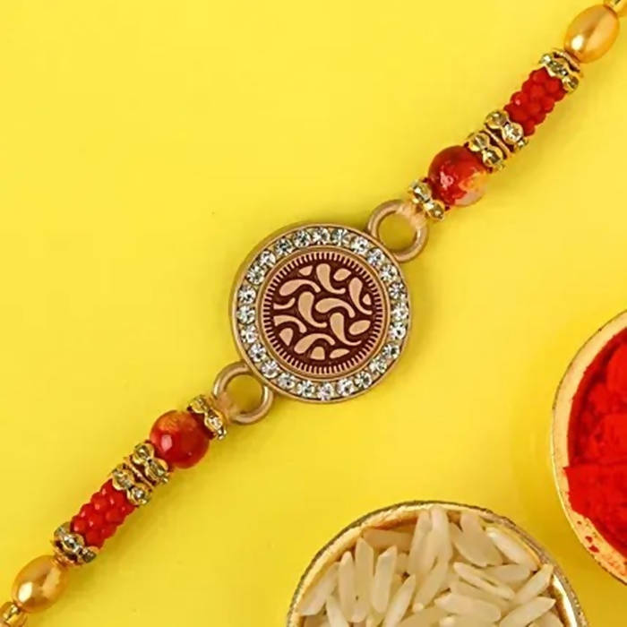 Meenakari Work Rakhi & Ferrero Rochers Moments
