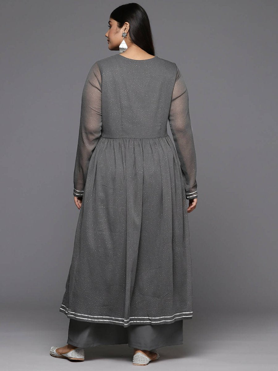 Ahalyaa Women's Traditional wear Kurta Set - Grey
