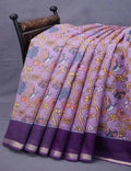 Lavendar & Blue Combo Bird Design Pure Kota Cotton Saree By Gayathri Reddy Designer Studio